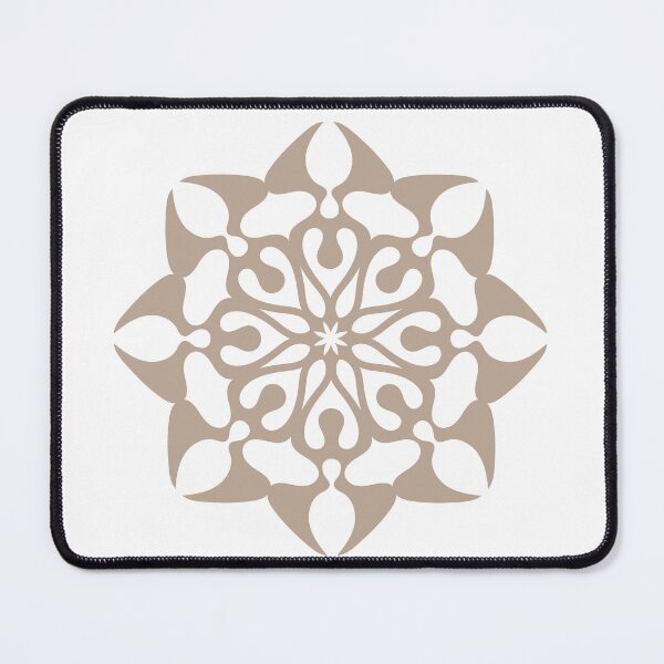 Item preview, Minimalistic Sunflower Mandala of hope and unity in classic colors SAND BEIGE  designed and sold by Curly-lava.