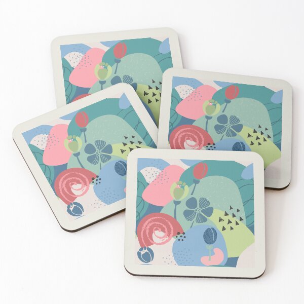 Item preview, Abstract Colourful Flowers 11 designed and sold by simplydesignart.