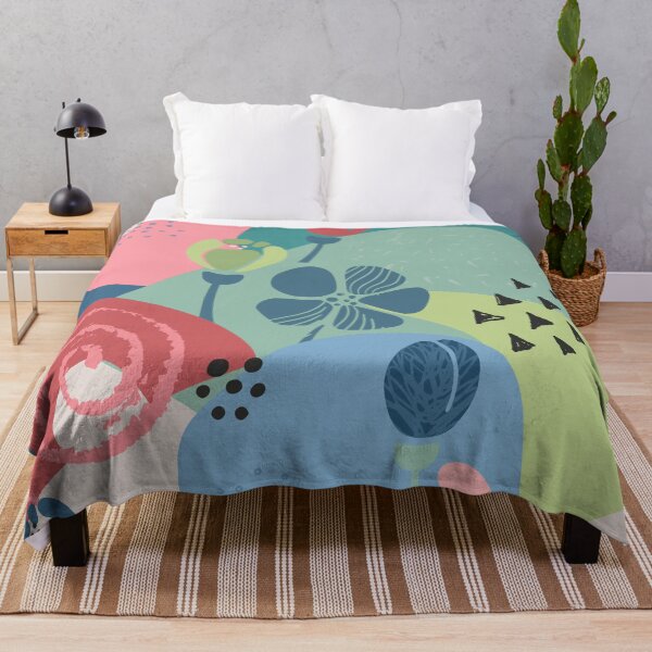 Item preview, Abstract Colourful Flowers 11 designed and sold by simplydesignart.