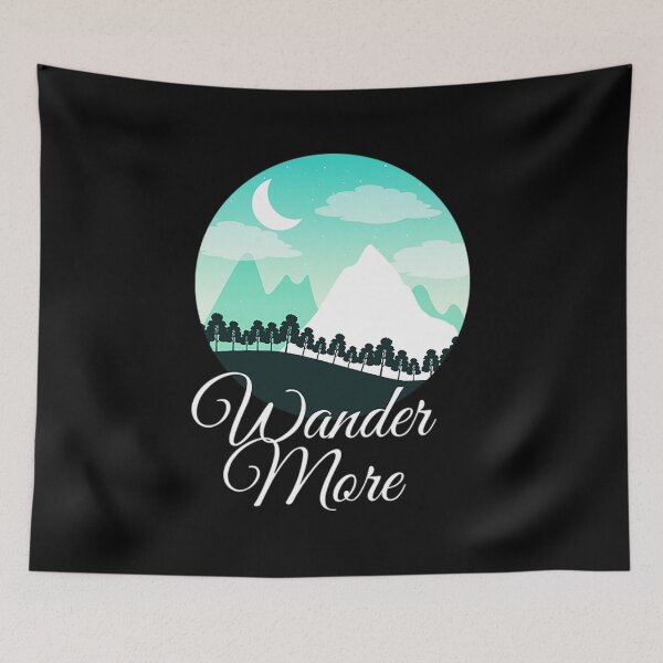 Item preview, Wander More Hiker Nature Outdoor Hiking designed and sold by Bishove58.