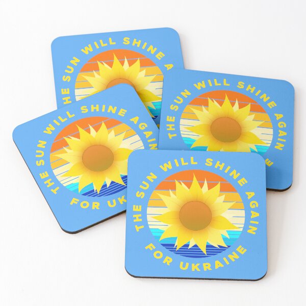 Item preview, The Sun Will Shine Again for Ukraine Sunflower Sunrise Sunset designed and sold by LindaCooke.