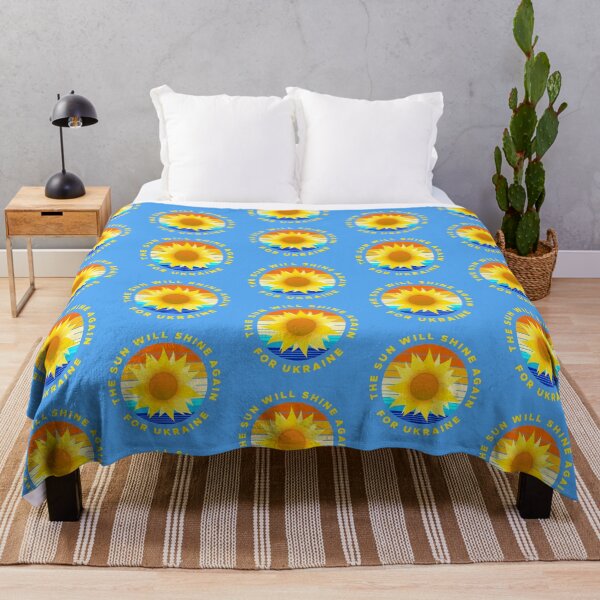 Item preview, The Sun Will Shine Again for Ukraine Sunflower Sunrise Sunset designed and sold by LindaCooke.