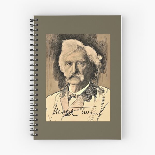 Artikelvorschau, Mark Twain, 1904 Porträt mit Unterschrift entworfen und verkauft von Britney-US.