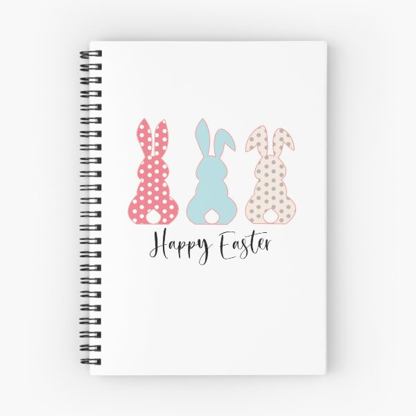 Item preview, Happy Easter with 3 Easter Bunnies designed and sold by Missing In Art.