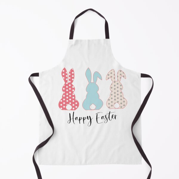 Item preview, Happy Easter with 3 Easter Bunnies designed and sold by Missing In Art.