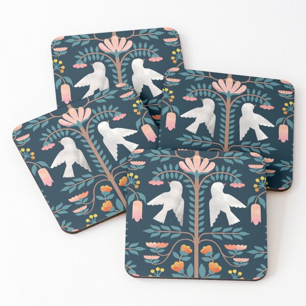 Item preview, Folk Forest Prussian Blue designed and sold by Cecilia Mok.
