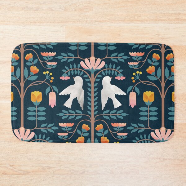 Item preview, Folk Forest Prussian Blue designed and sold by Cecilia Mok.