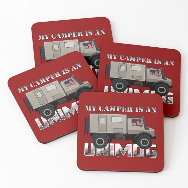 Item preview, My camper is an UNIMOG (on red)  designed and sold by Groenendijk.