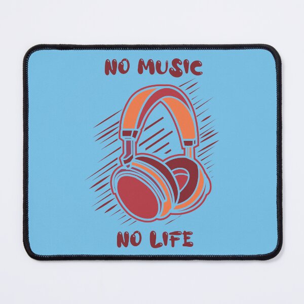Item preview, A design with a headphone and the slogan No Music No Life designed and sold by velisani.