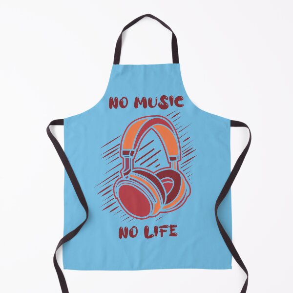 Item preview, A design with a headphone and the slogan No Music No Life designed and sold by velisani.