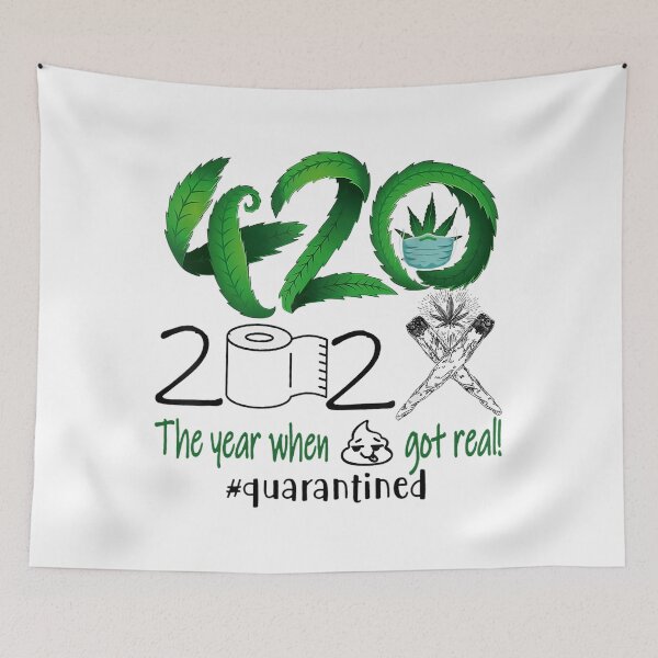 Item preview, Funny 420 Day 2022 Weed Quarantined Smoker designed and sold by Chad6438.