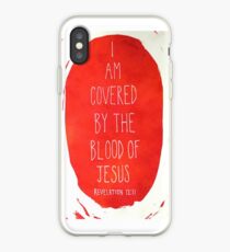 I am Covered by the Blood of Jesus iPhone Case