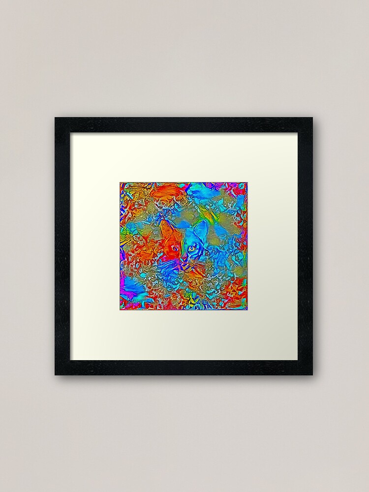 Alternate view of Hiding in colors Framed Art Print