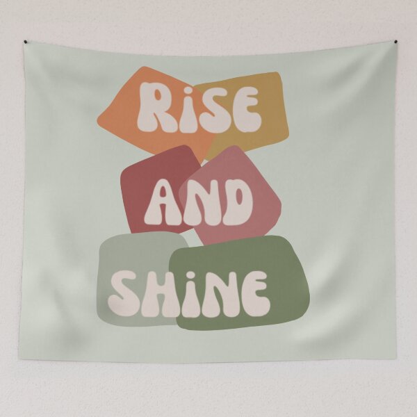 Item preview, Rise and shine, inspirational life quote (colour palette, color palete) designed and sold by Sanaura.