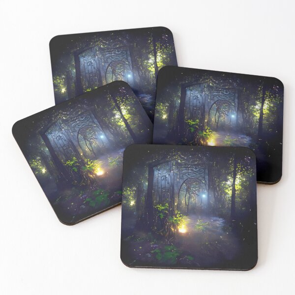 Item preview, Mystical doorway in an enchanted forest designed and sold by T-draw.