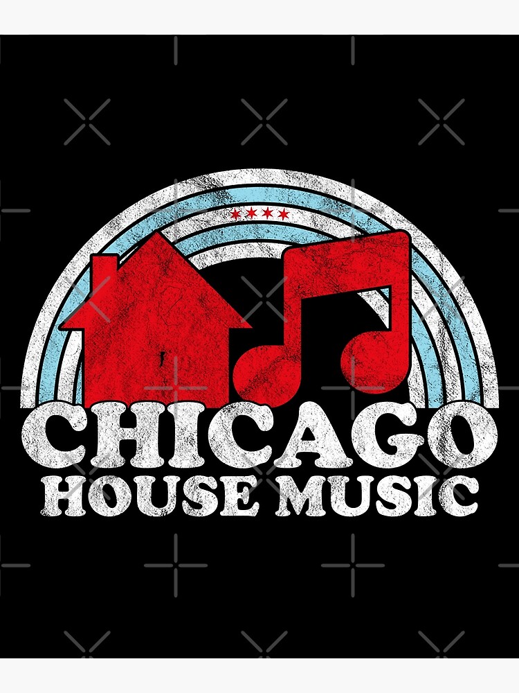 "Chicago House Music Bohemian Rainbow EDM DJ" Poster for Sale by