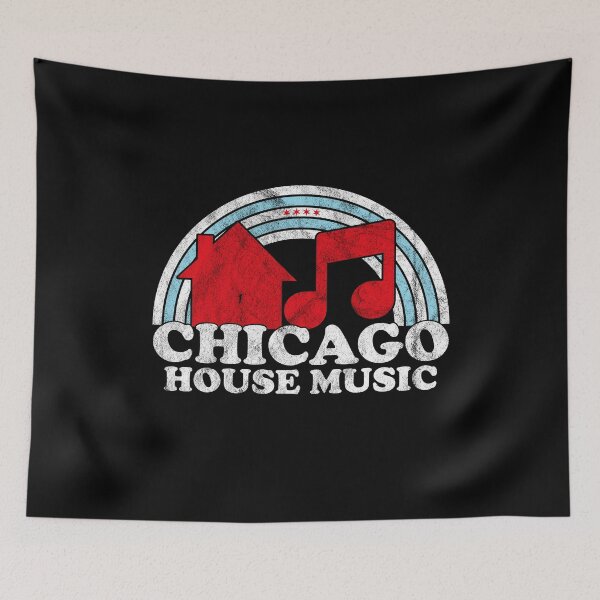Item preview, Chicago House Music Bohemian Rainbow EDM DJ designed and sold by mBshirts.