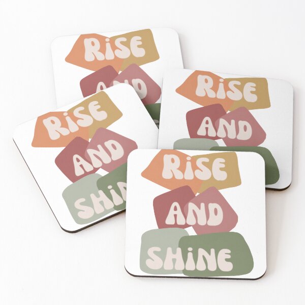 Item preview, Rise and shine, inspirational life quote (colour palette, color palete) designed and sold by Sanaura.