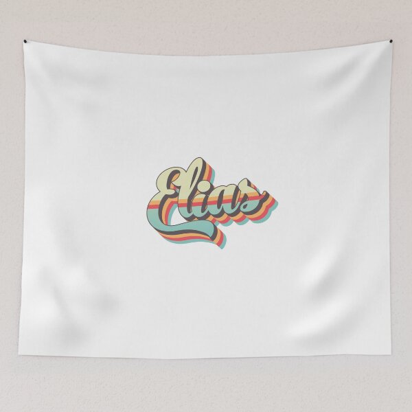 Item preview, Elias name - cool 70s retro font surf style design designed and sold by NameTheory.