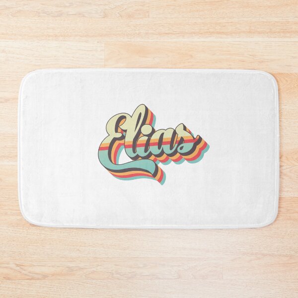 Item preview, Elias name - cool 70s retro font surf style design designed and sold by NameTheory.