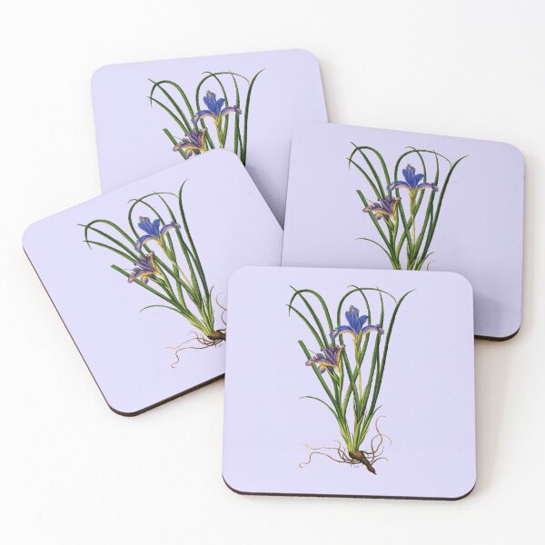 Item preview, purple iris flower (blue) designed and sold by Madame Memento.