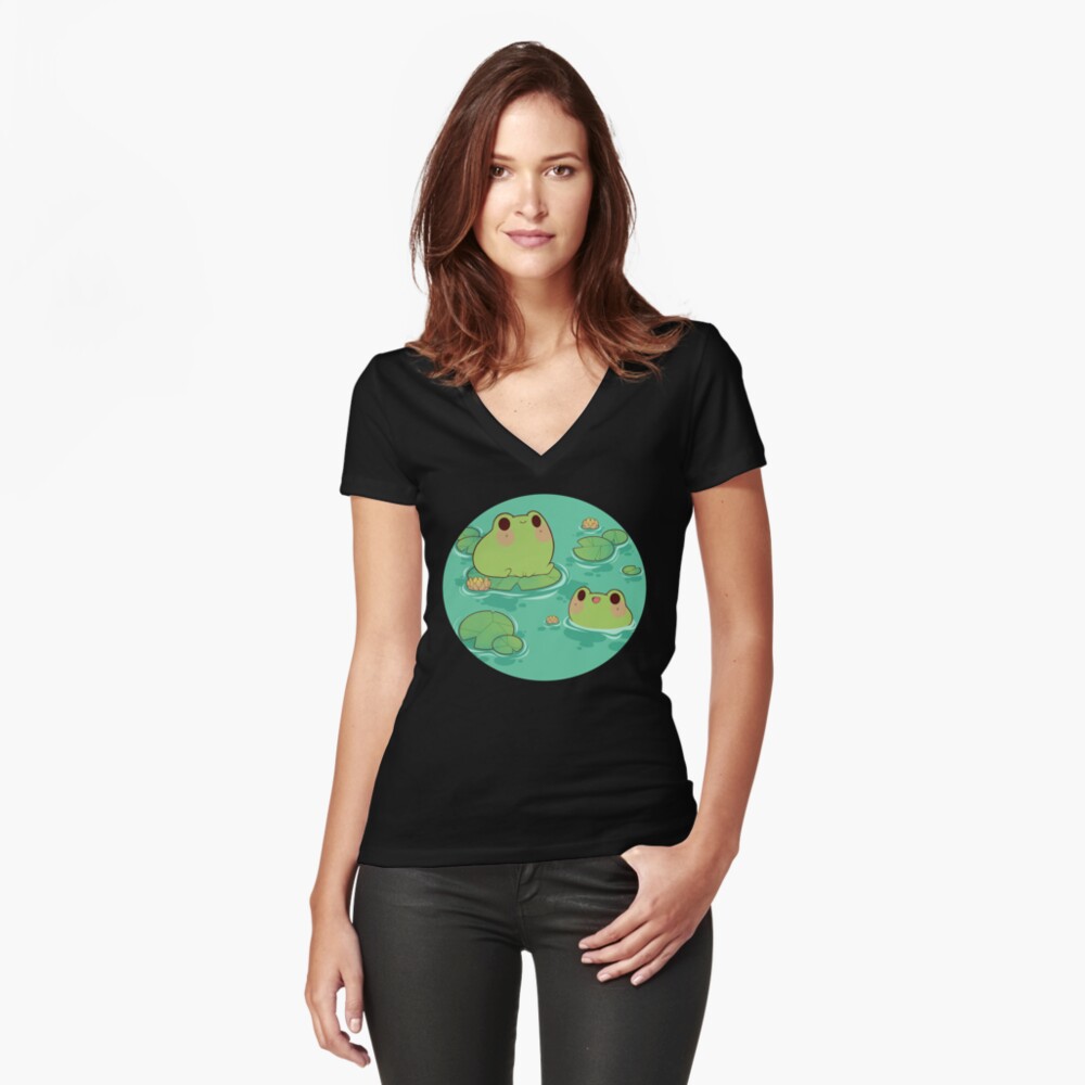 Item preview, Fitted V-Neck T-Shirt designed and sold by Rihnlin.