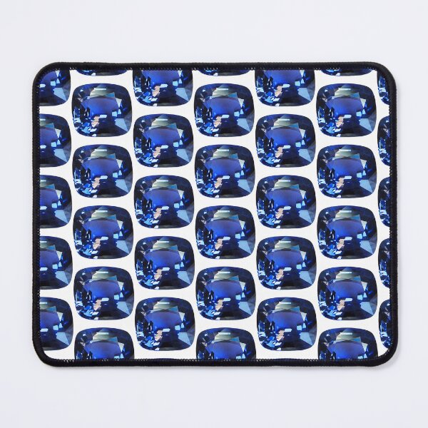 Item preview, Cushion Cut Blue Sapphire Photo – Unique Pattern Design designed and sold by DigitalGemArt.