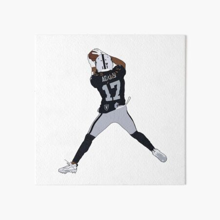 Davante Adams Alternate Jersey Art Board Print for Sale by