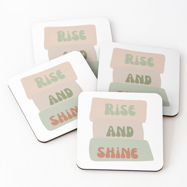 Item preview, Rise and shine, inspirational life quote (colour palette, color palete) designed and sold by Sanaura.