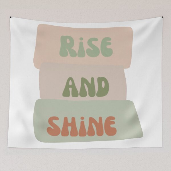Item preview, Rise and shine, inspirational life quote (colour palette, color palete) designed and sold by Sanaura.