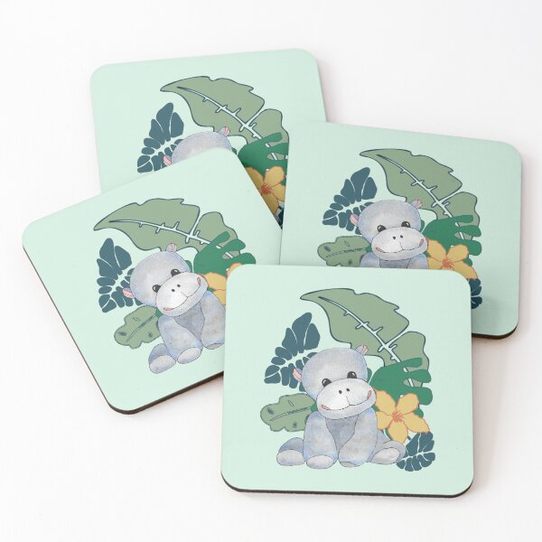 Item preview, Baby Hyppo in the jungle - green designed and sold by CheekyColours.