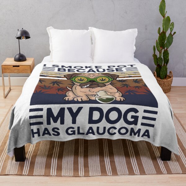 Item preview, I smoke pots because my dog has glaucoma vintage pug designed and sold by Chad6438.