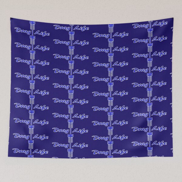 Item preview, Drag Life Blue logo designed and sold by FabFreakShop.