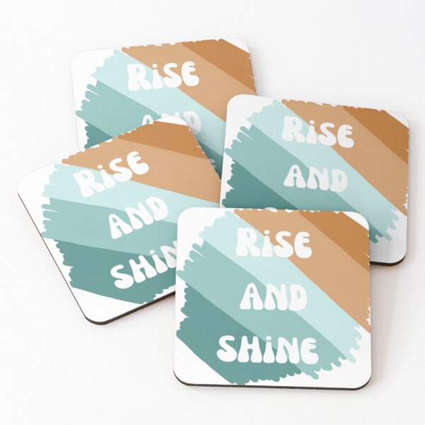 Item preview, Rise and shine, inspirational life quote (colour palette, color palete) designed and sold by Sanaura.