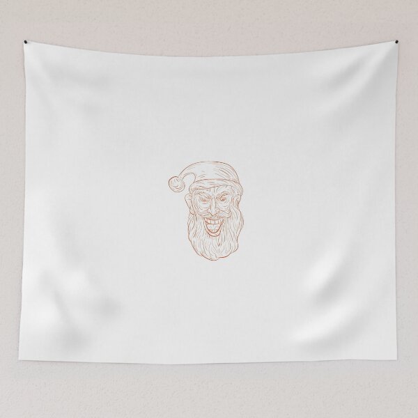 Item preview, Evil Santa Claus Head Drawing designed and sold by patrimonio.