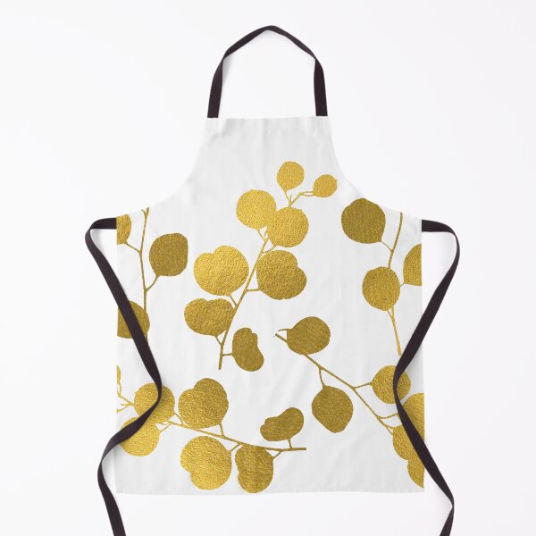 Item preview, Gold Eucalyptus Leaves Foliage Pattern designed and sold by idovedesign.