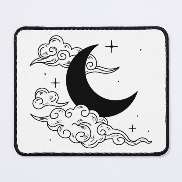 Item preview, Black crescent designed and sold by Wavytarot.