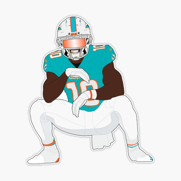 Tyreek Hill Miami Dolphins Fan Art Sticker for Sale by ryans664