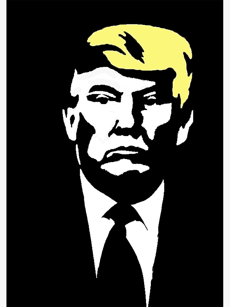 donald-trump-stencil-poster-for-sale-by-jamfish18-redbubble