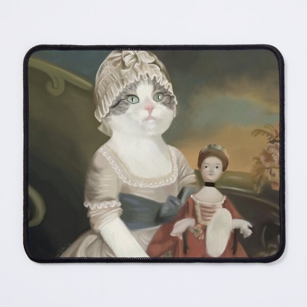Item preview, Ivy Holding A Doll Whimsical Cat designed and sold by Wondersofwhimsy.