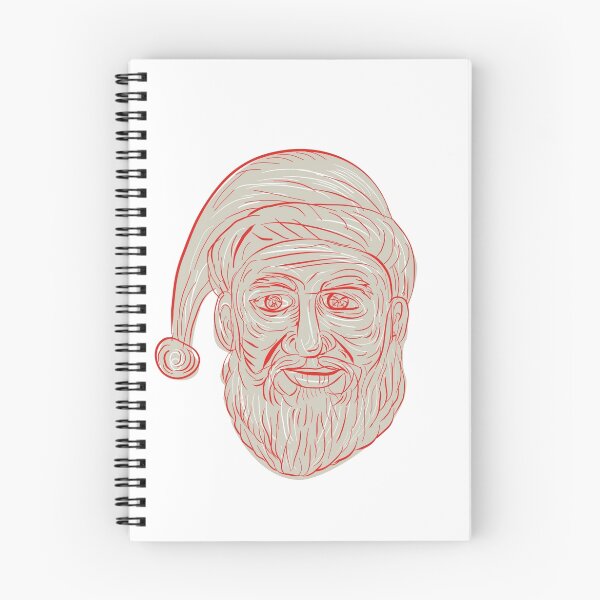 Item preview, Melancholy Santa Claus Head Drawing designed and sold by patrimonio.