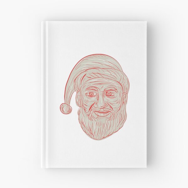 Item preview, Melancholy Santa Claus Head Drawing designed and sold by patrimonio.