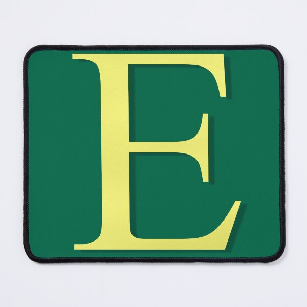 Item preview, The Letter E Gold on Christmas Green 5748 designed and sold by Art in My Loft.