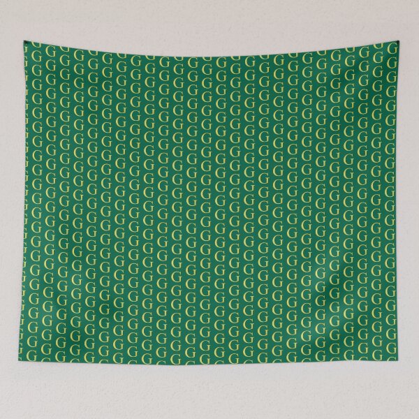 Item preview, The Letter G Gold on Christmas Green 5748 designed and sold by Art in My Loft.