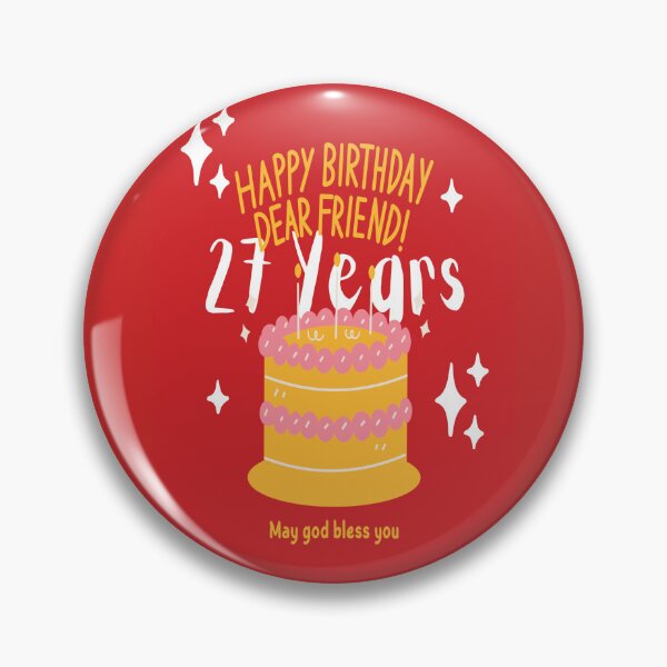 Item preview,  Happy Birthday Dear Friend -27 years-May God bless you  designed and sold by cardofkind.