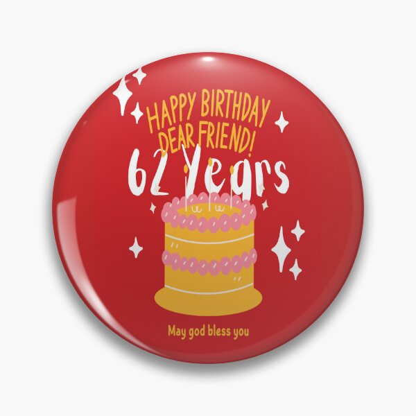 Item preview,  Happy Birthday Dear Friend -62 years-May God bless you  designed and sold by cardofkind.
