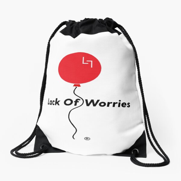 Lack Of Worries Drawstring Bag