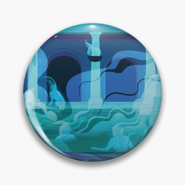 Item preview, Night at the Baths - Aqua designed and sold by flaroh.