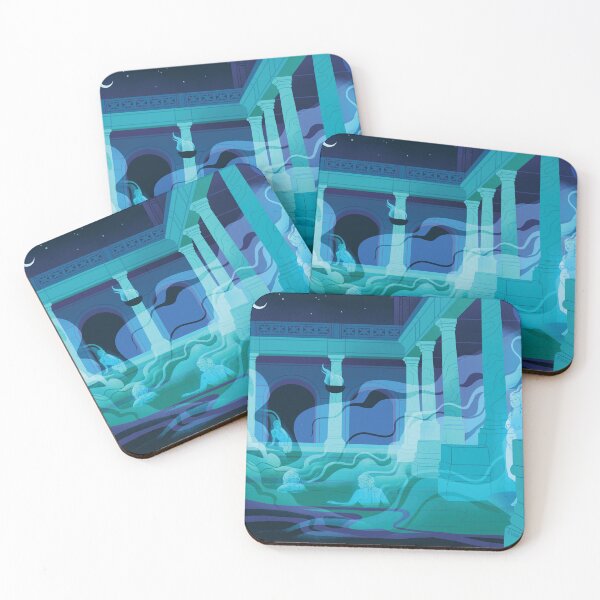 Item preview, Night at the Baths - Aqua designed and sold by flaroh.