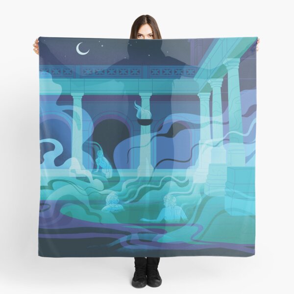 Item preview, Night at the Baths - Aqua designed and sold by flaroh.
